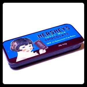 NEW Hersheys LIP BALM Milk Chocolate SPF 15 Sunscreen Lip Gloss Tin Compact